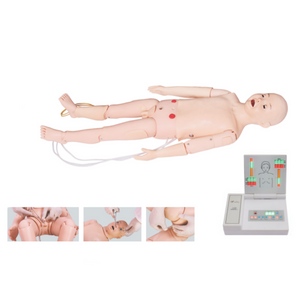 T534Full functional Five—year—old Child Nursing Manikin (Nursing, CPR, Auscultation, Defibrillation and Pacing, ECG)