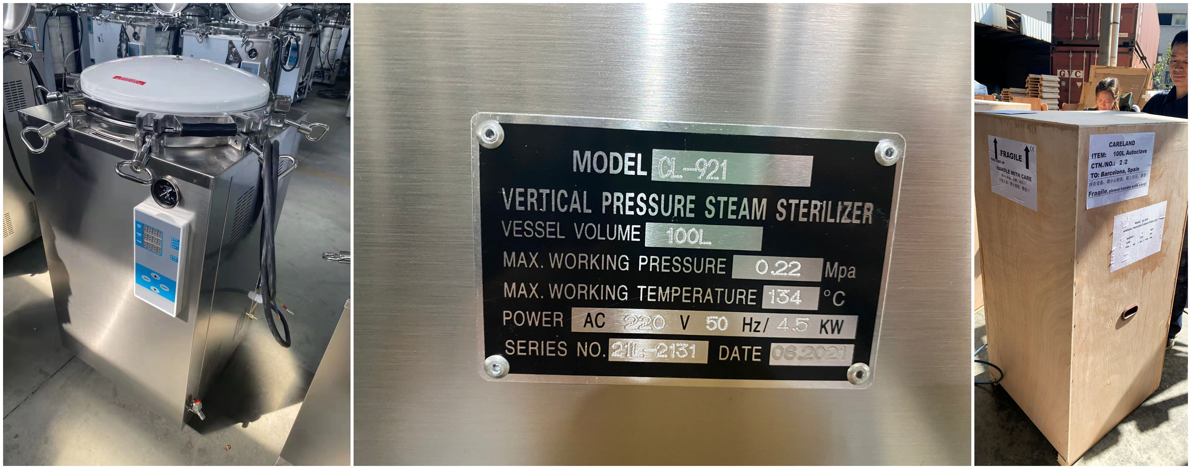 CL-921 Automatic Vertical Pressure Steam Sterilizer