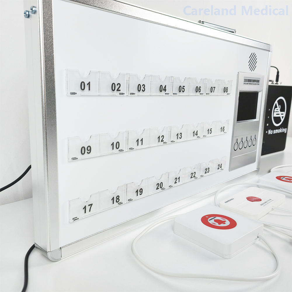 Wireless Nurse Call System with Voice Report Wall-mounted LED Display Host and Call Buttons for Hospital Clinic
