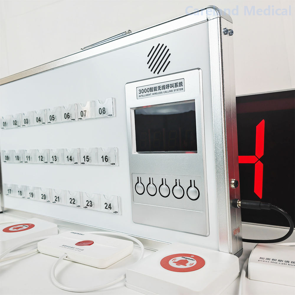 Wireless Nurse Call System with Voice Report Wall-mounted LED Display Host and Call Buttons for Hospital Clinic