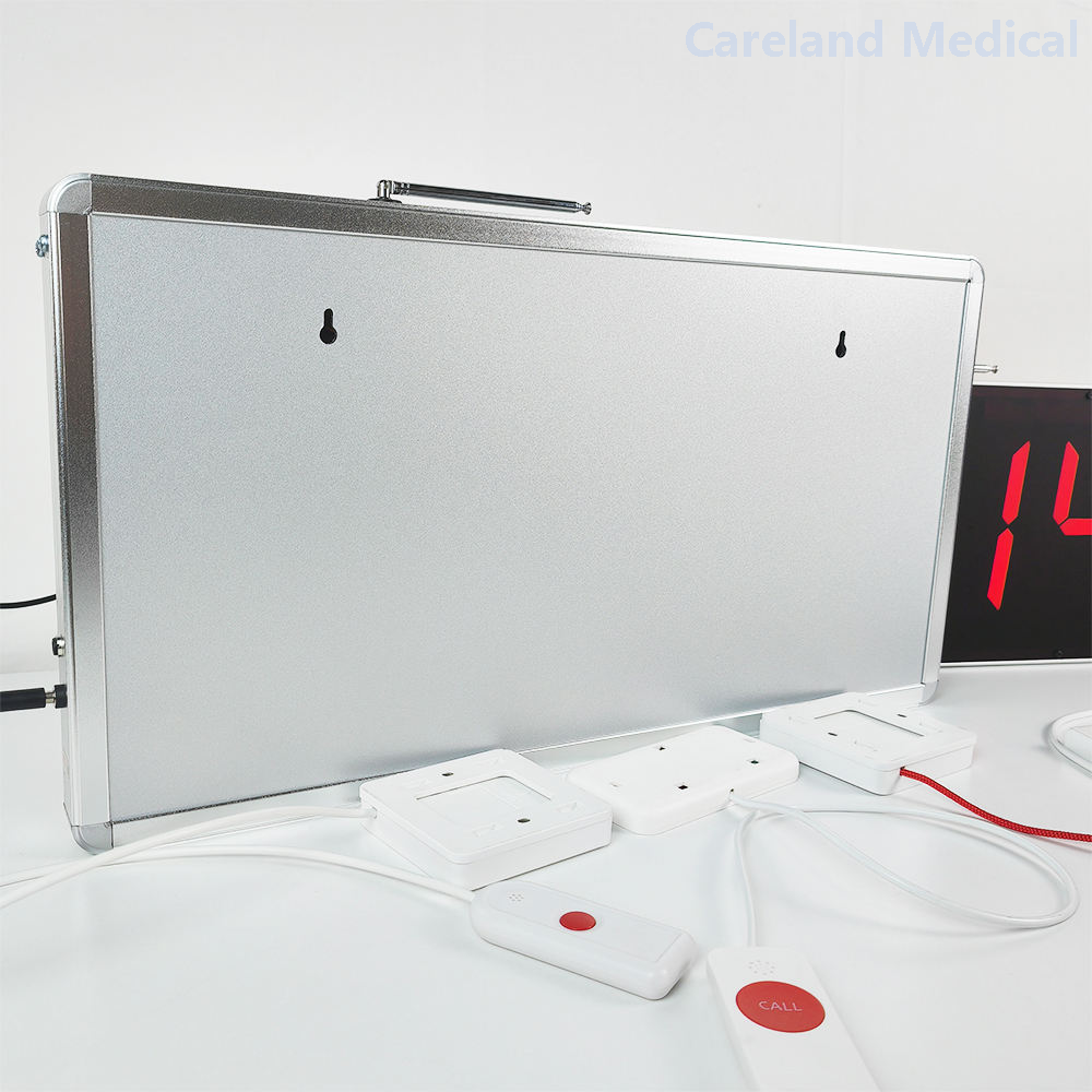 Wireless Nurse Call System with Voice Report Wall-mounted LED Display Host and Call Buttons for Hospital Clinic