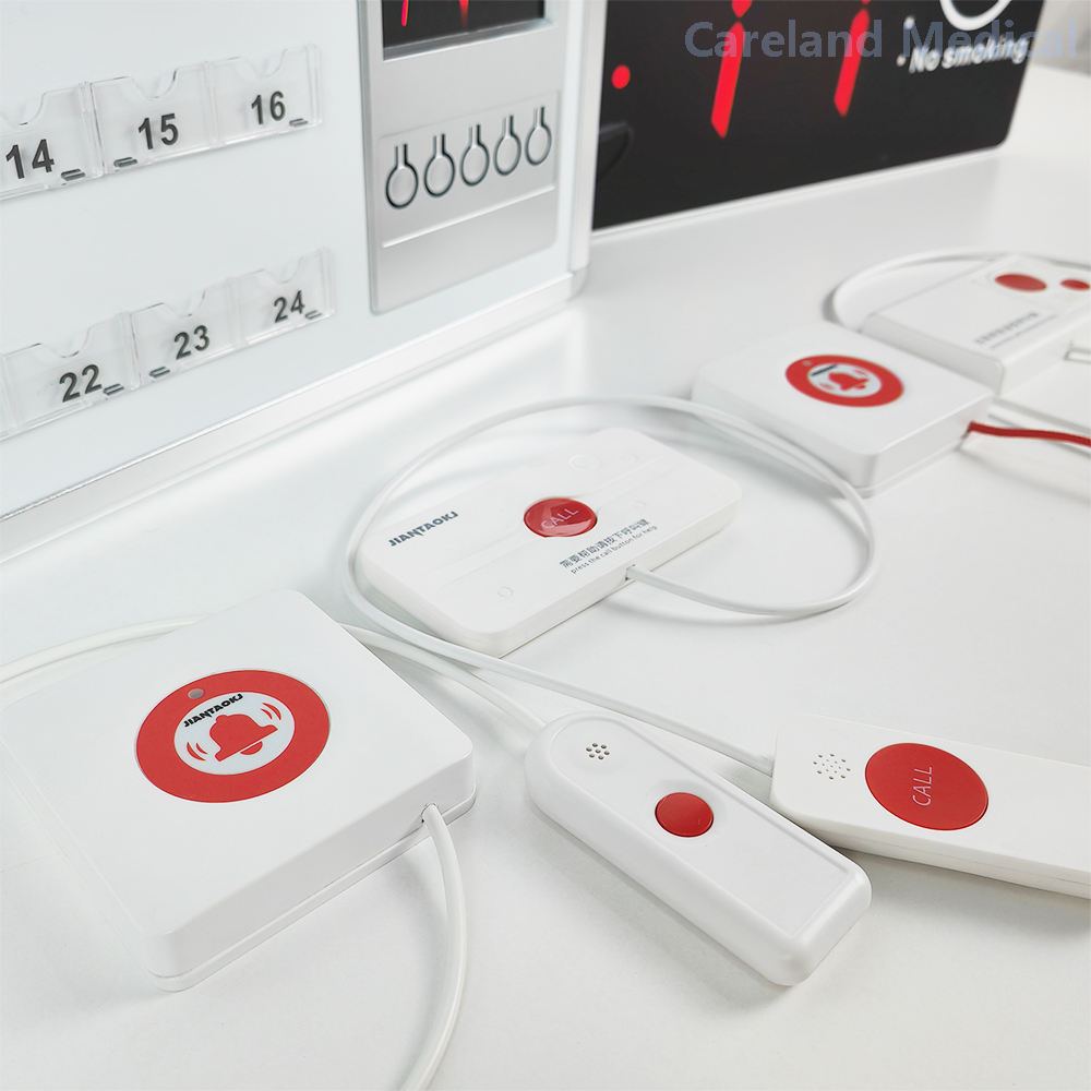 Wireless Nurse Call System with Voice Report Wall-mounted LED Display Host and Call Buttons for Hospital Clinic